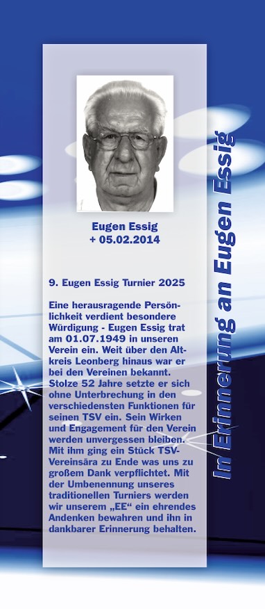 9. Eugen-Essig-Gedächtnisturnier 2025